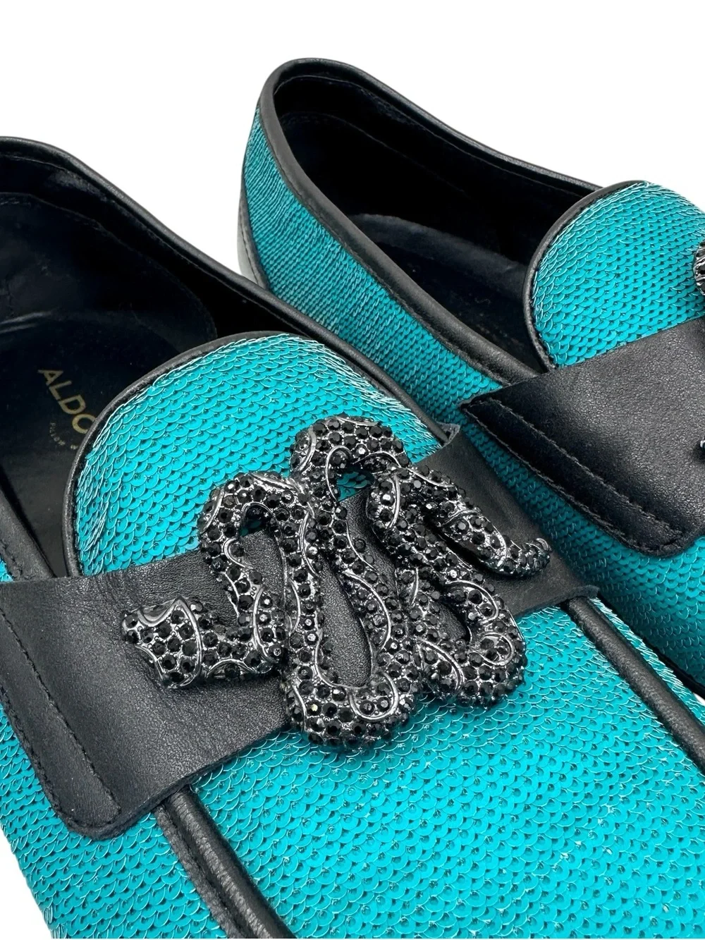 New ALDO Leather Massimo Loafers Shoes Snake